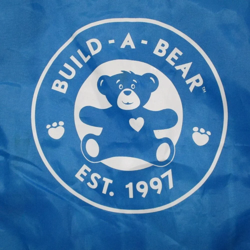 Build A‎ Bear Draw String Back Pack Blue